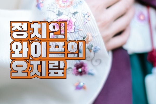 한국 정치인 배우자들의 '오지랖'… 정치 문화의 새로운 도전