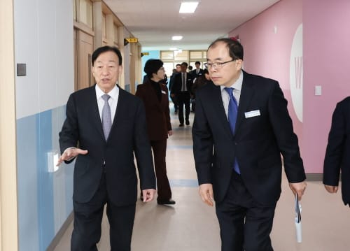 설동호 교육감, 대전 신설 학교 개교 준비 현장점검