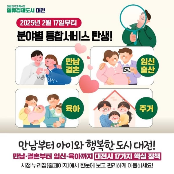 “만남·결혼·육아·주거 분야별 통합정보”한눈에