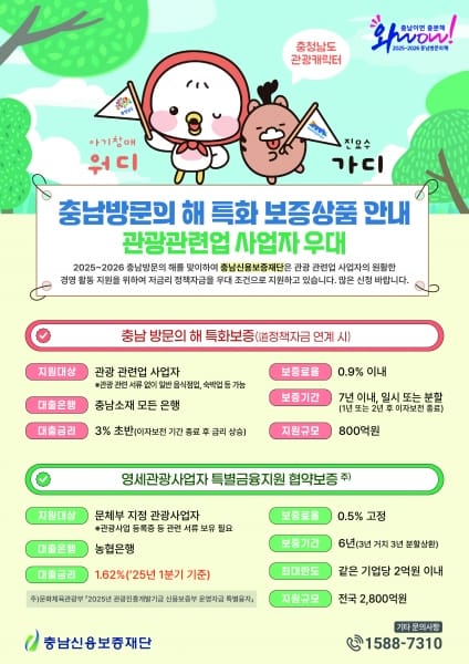 영세 관광사업자 특화 보증상품 출시